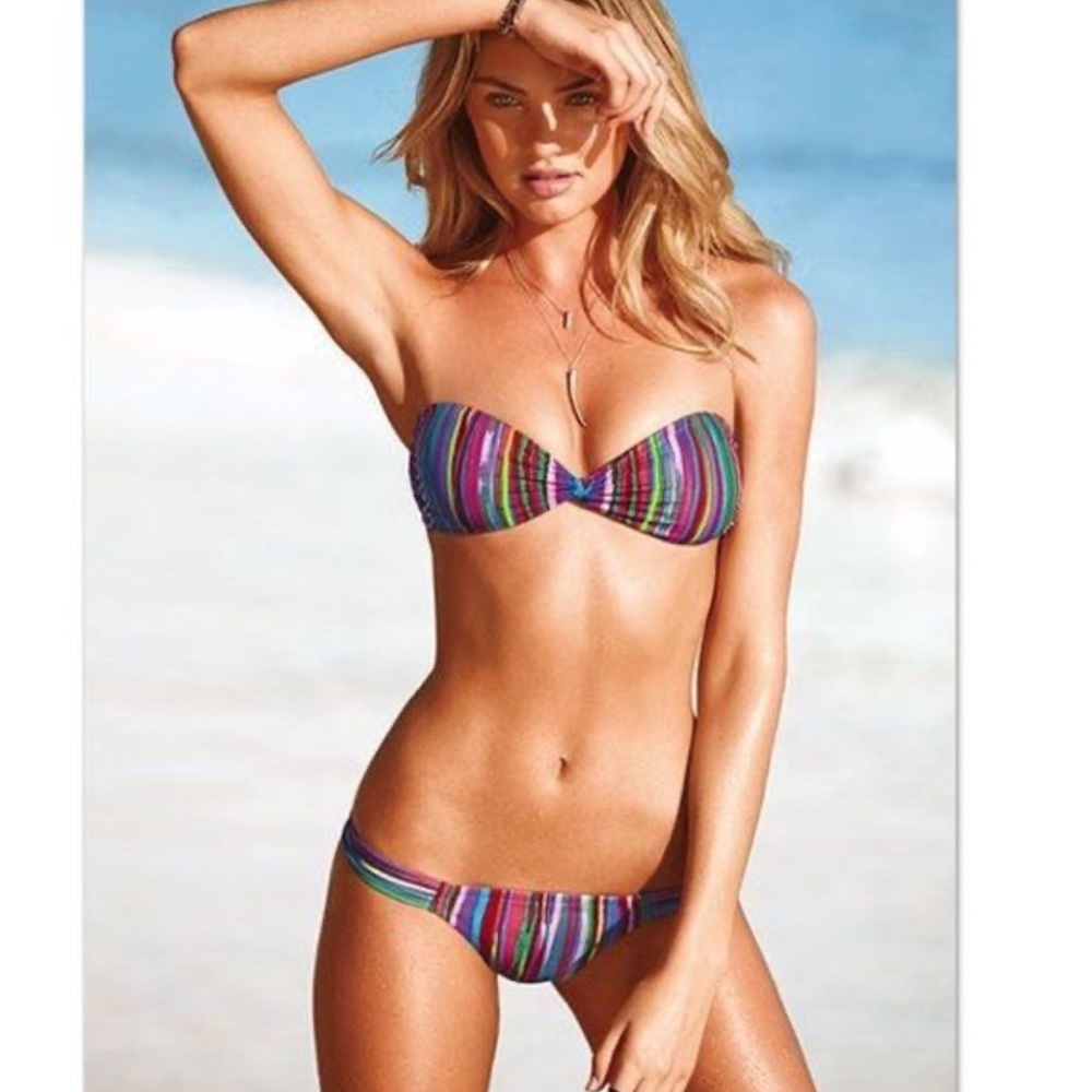 Victoria’s Secret multicolored stripe bikini set